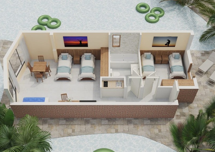 Apartment standard (living room + 1 bedroom) 2/5 BC Music Resort™ (Recommended for Adults) Apartments Benidorm