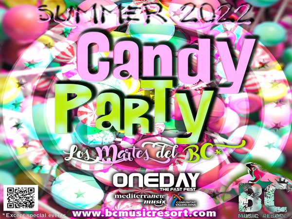 Candy party -2022 Benidorm Celebrations ™ Music Resort (Recommended for Adults) Apartments